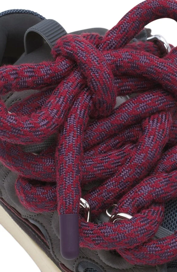 Curb Sneakers In Leather With Snake Laces For Women - Image 11