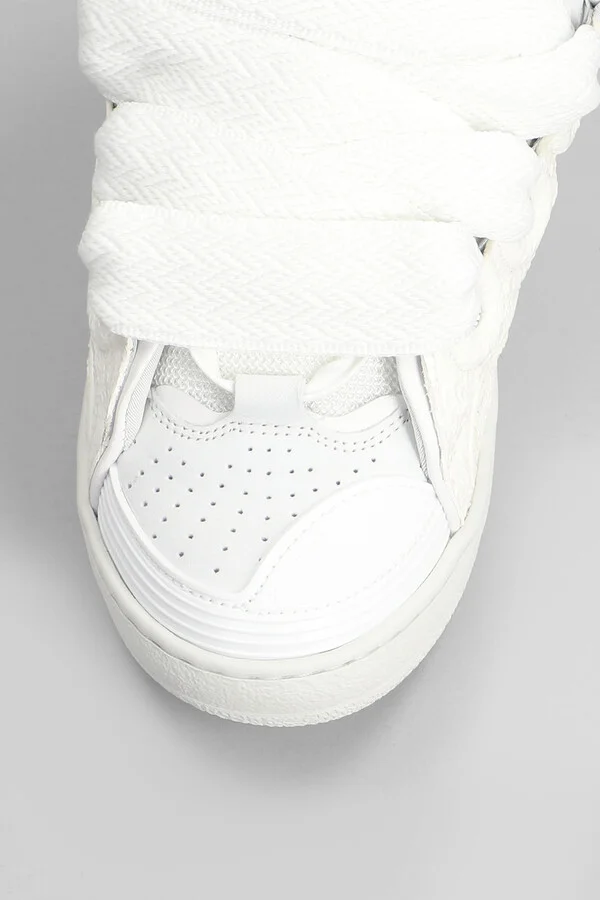 Curb Sneakers In White Leather - Image 5