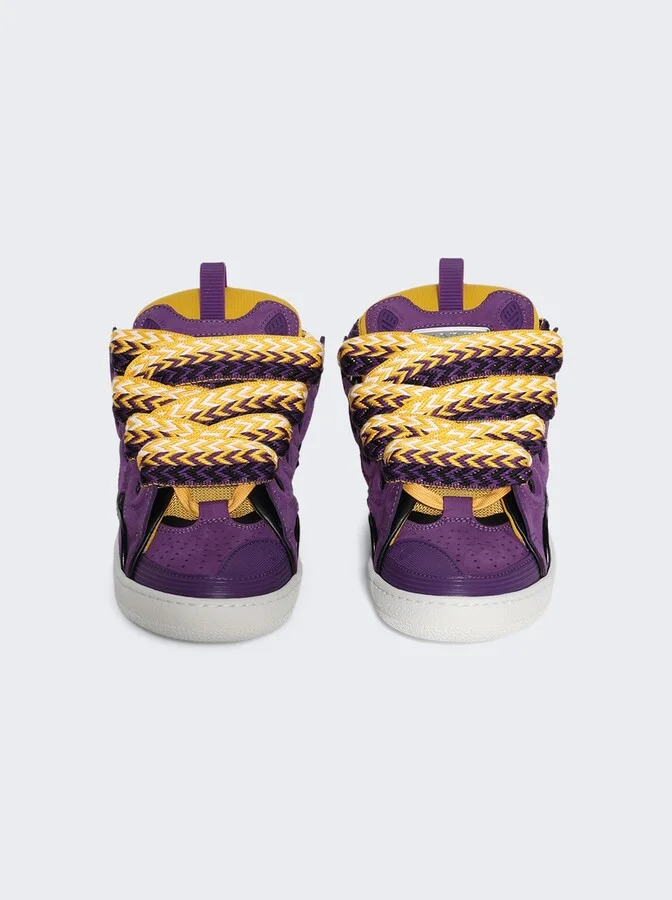 Curb Sneakers Purple And Yellow
