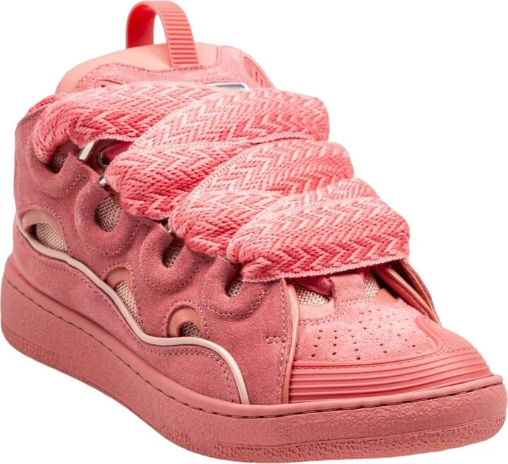 Curb Suede Sneakers Pink Color - Image 2