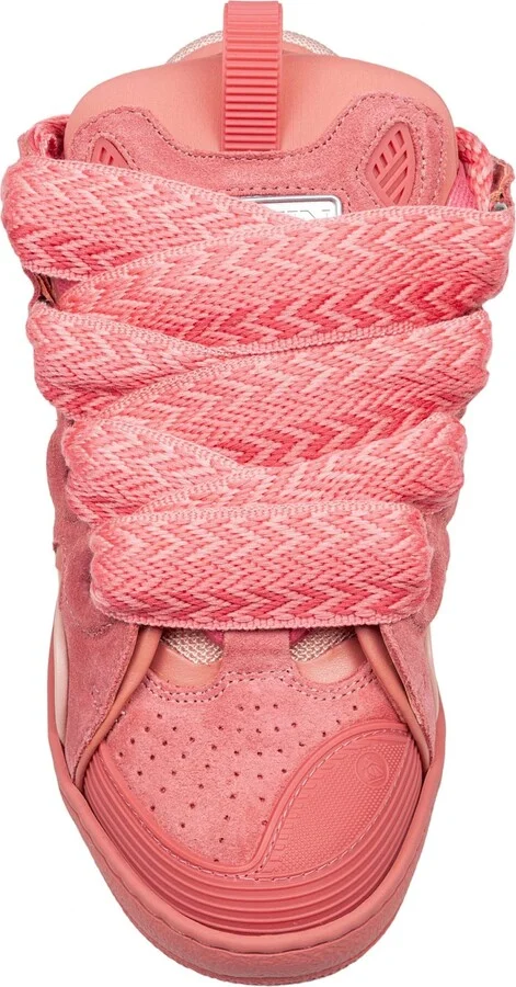 Curb Suede Sneakers Pink Color - Image 3