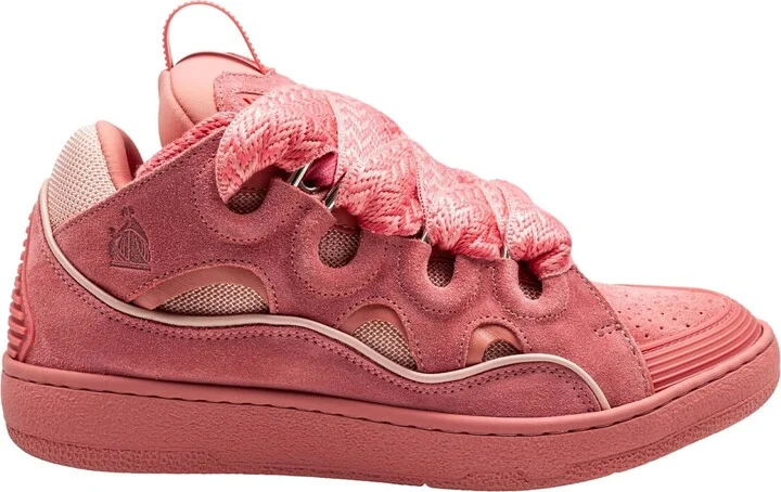 Curb Suede Sneakers Pink Color