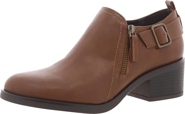 Curby Womens Double Zipper Manmade Chukka Boots