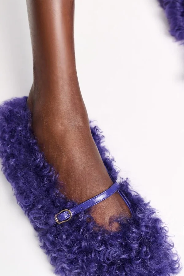 Curly sheepskin Mary-Janes - Image 5
