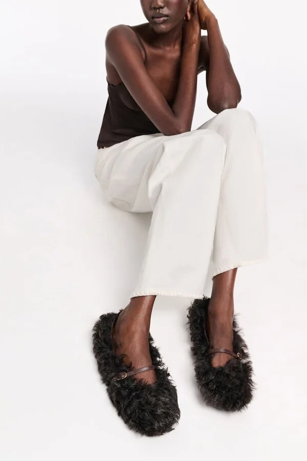 Curly sheepskin Mary-Janes - Image 4