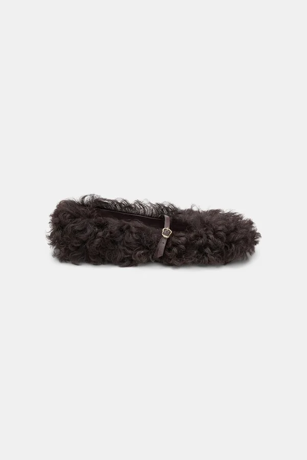 Curly sheepskin Mary-Janes