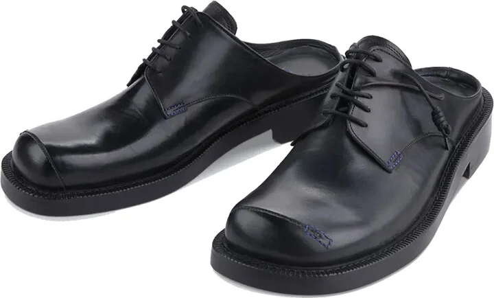 Curve leather Derby shoes - Image 3