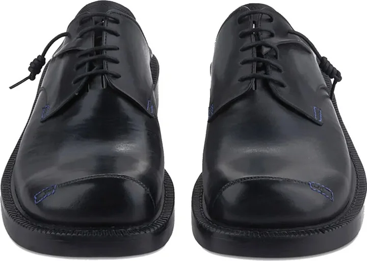 Curve leather Derby shoes - Image 4