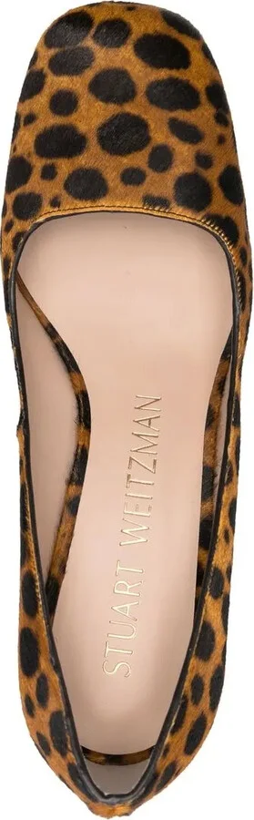 Curveblock leopard-print pumps - Image 4