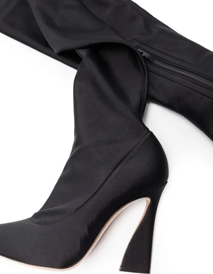Curved Heel Over-The-Knee Boots - Image 4