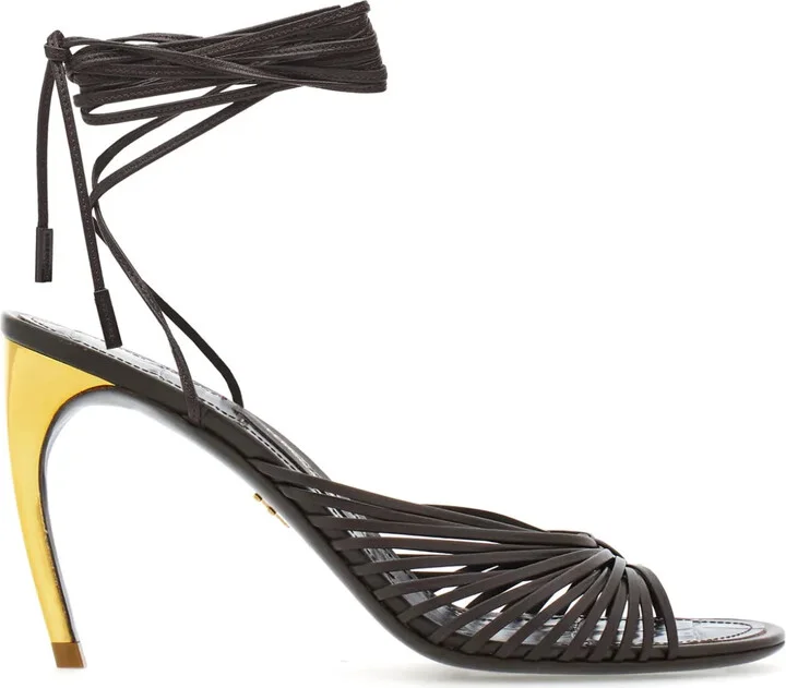 Curved-Heel Sandals