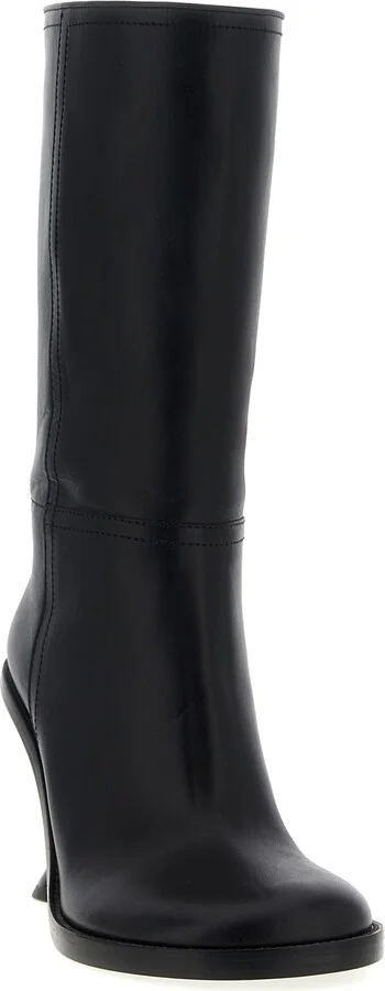 Curved Wedge Heel Boots - Image 2