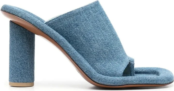 Cushion denim-lined sandals