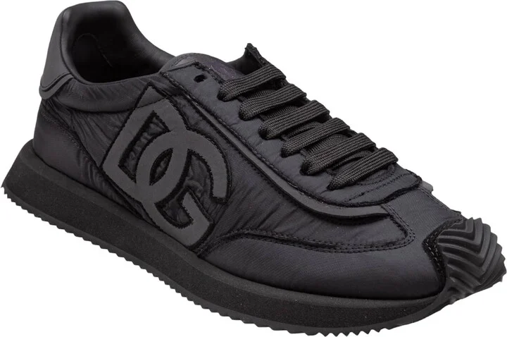 Cushion Sneaker In Mixed Materials Color Black - Image 2