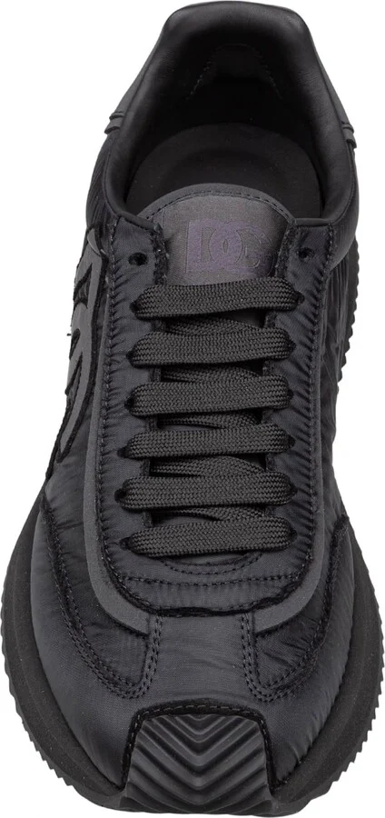 Cushion Sneaker In Mixed Materials Color Black - Image 3