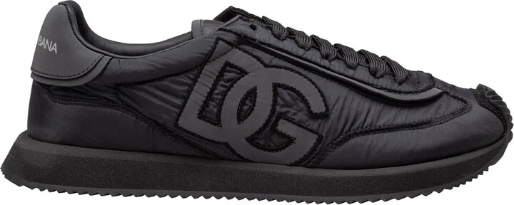 Cushion Sneaker In Mixed Materials Color Black