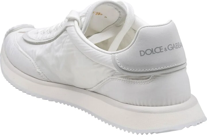 Cushion Sneaker In Mixed Materials Color White - Image 3