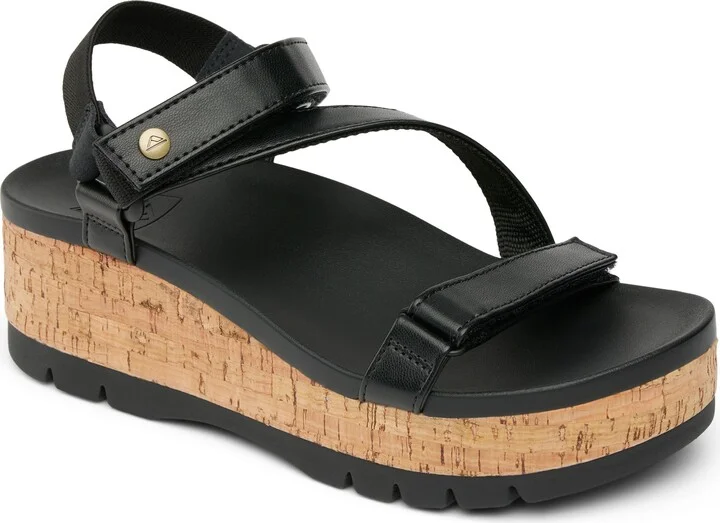 Cushion Tide Higher Ankle Strap Platform Wedge Sandal