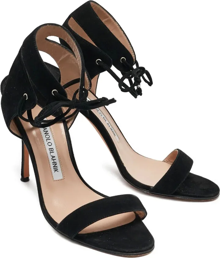 Cut-Out Ankle-Strap High-Heeled Sandals - Image 2