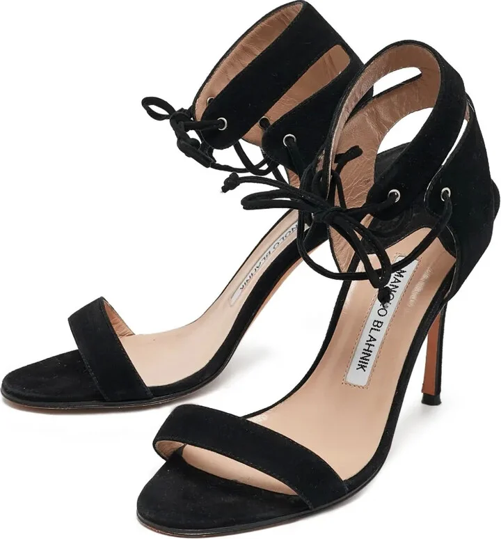 Cut-Out Ankle-Strap High-Heeled Sandals - Image 3