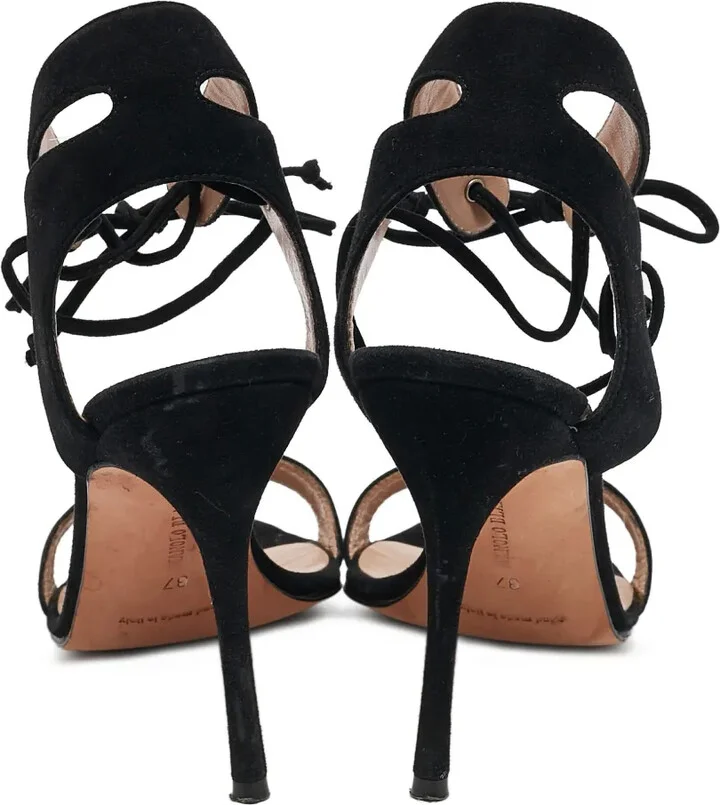 Cut-Out Ankle-Strap High-Heeled Sandals - Image 4