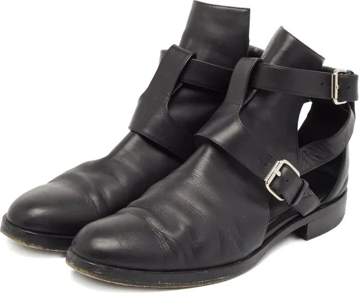 Cut-Out Buckled Boots - Image 2
