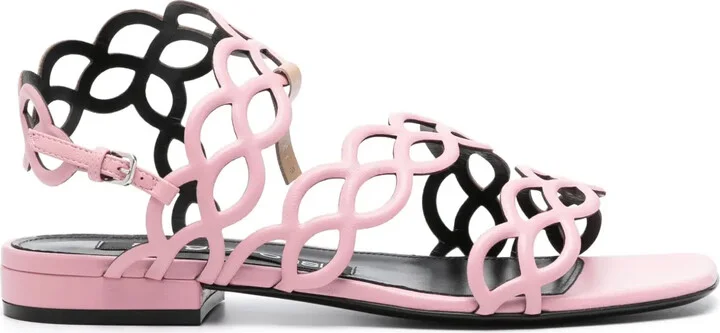 Cut-Out-Detail Sandals