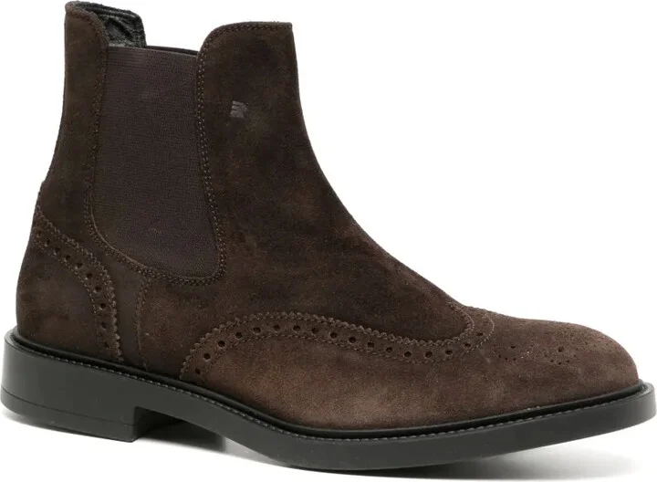 Cut Out-Detail Suede Boots - Image 2
