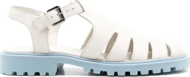 Cut-Out Detailed Leather Sandals