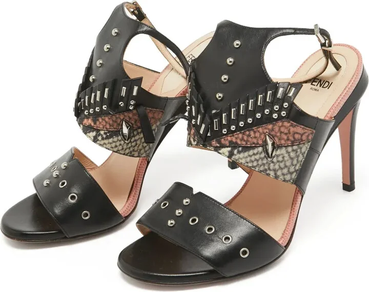 Cut-Out Heeled Sandals - Image 2