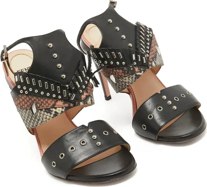 Cut-Out Heeled Sandals - Image 5