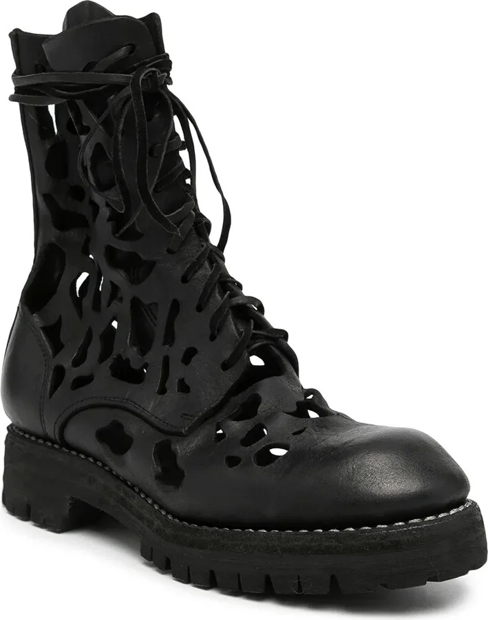 Cut-Out Lace-Up Boots - Image 2