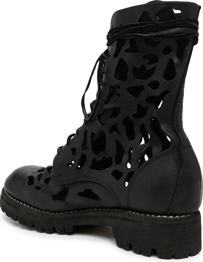Cut-Out Lace-Up Boots - Image 3