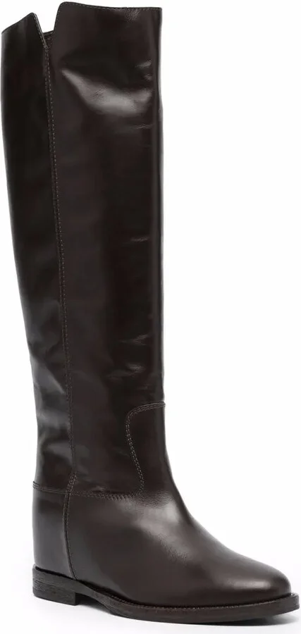 Cut-Out Leather Boots - Image 2