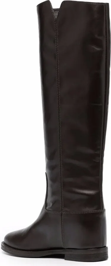Cut-Out Leather Boots - Image 3