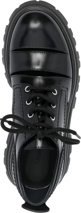 cut-out leather Oxford shoes - Image 4