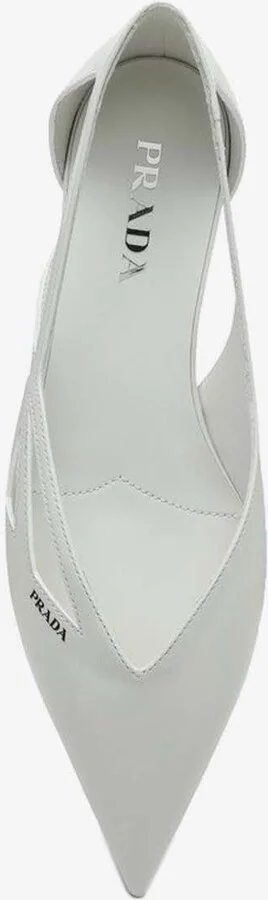 Cut-Out Leather Pointed-Toe Flats - Image 2