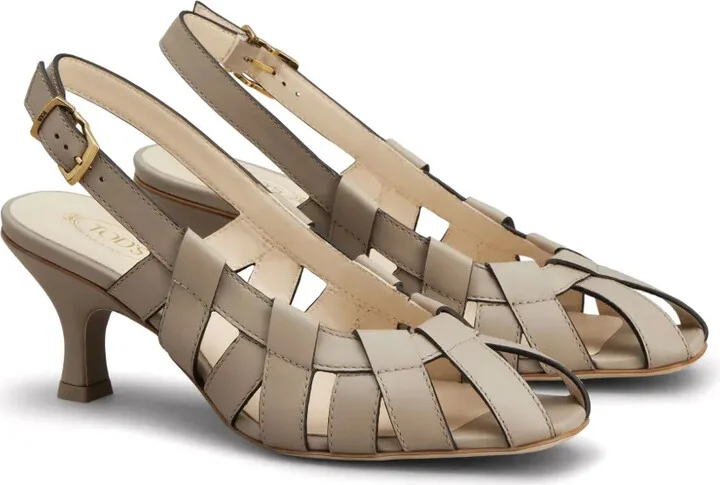 Cut-Out Leather Pumps - Image 2