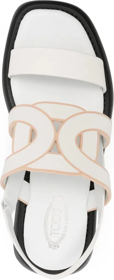 Cut-Out Leather Sandals - Image 4