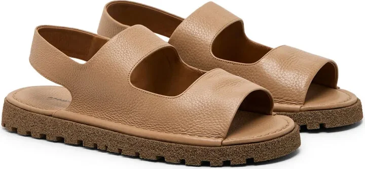 Cut-Out Leather Sandals - Image 2