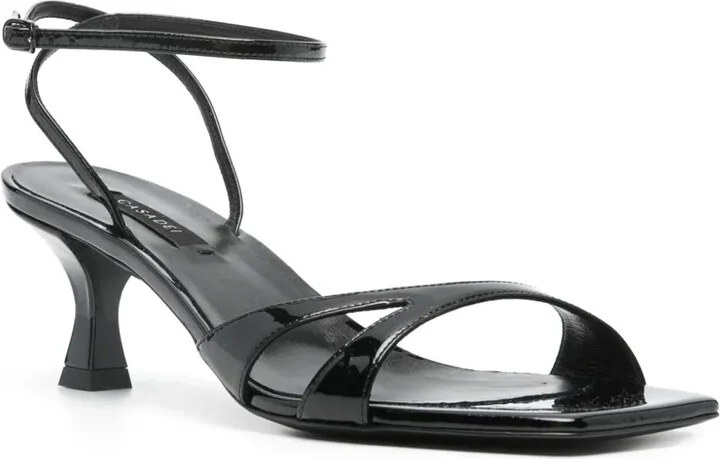 Cut-Out Patent-Leather Sandals - Image 2