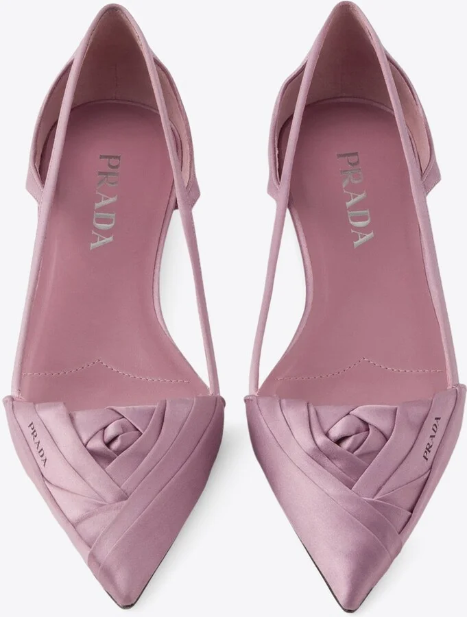 Cut-Out Satin Ballet Flats - Image 3