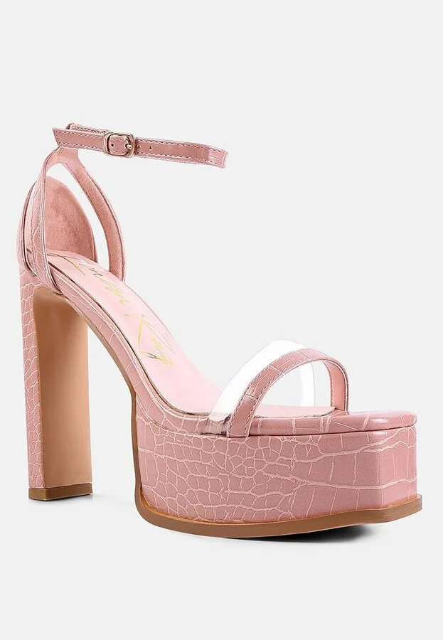 Cutlass High Heeled Chunky Sandals - Image 3