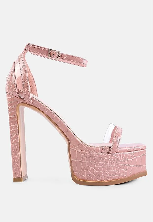 Cutlass High Heeled Chunky Sandals