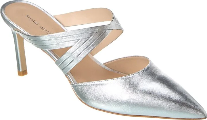 Cutout Leather Mule