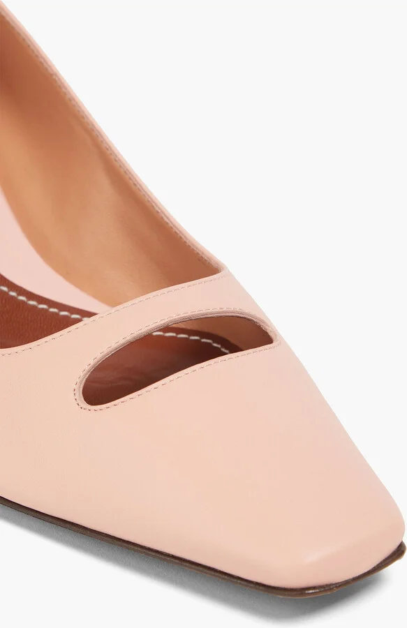 Cutout leather pumps - Image 4