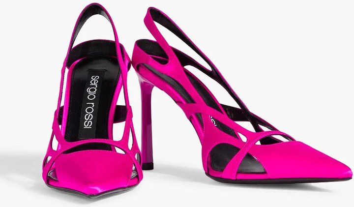 Cutout satin pumps - Image 2