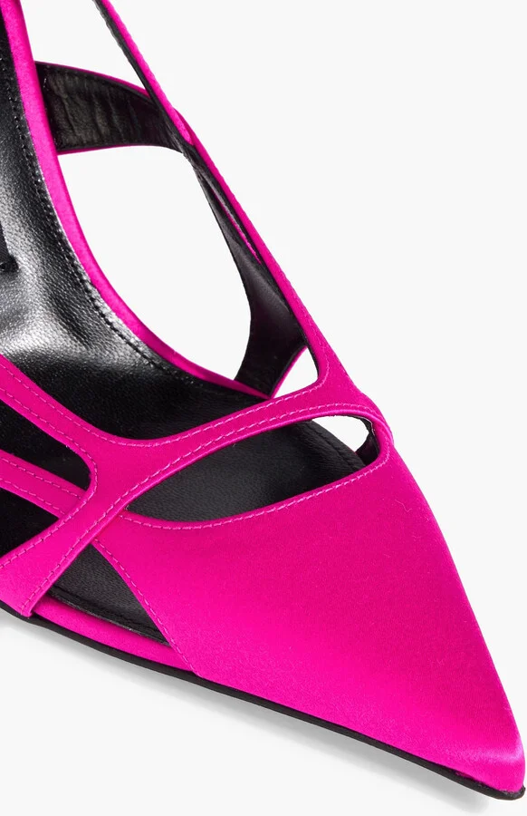 Cutout satin pumps - Image 4