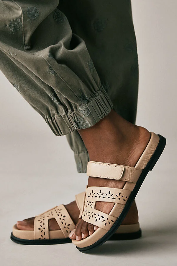 Cutout Slide Sandals