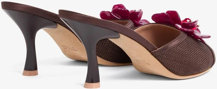 Cyd 70 Flower Embellished Raffia Sandals - Image 2